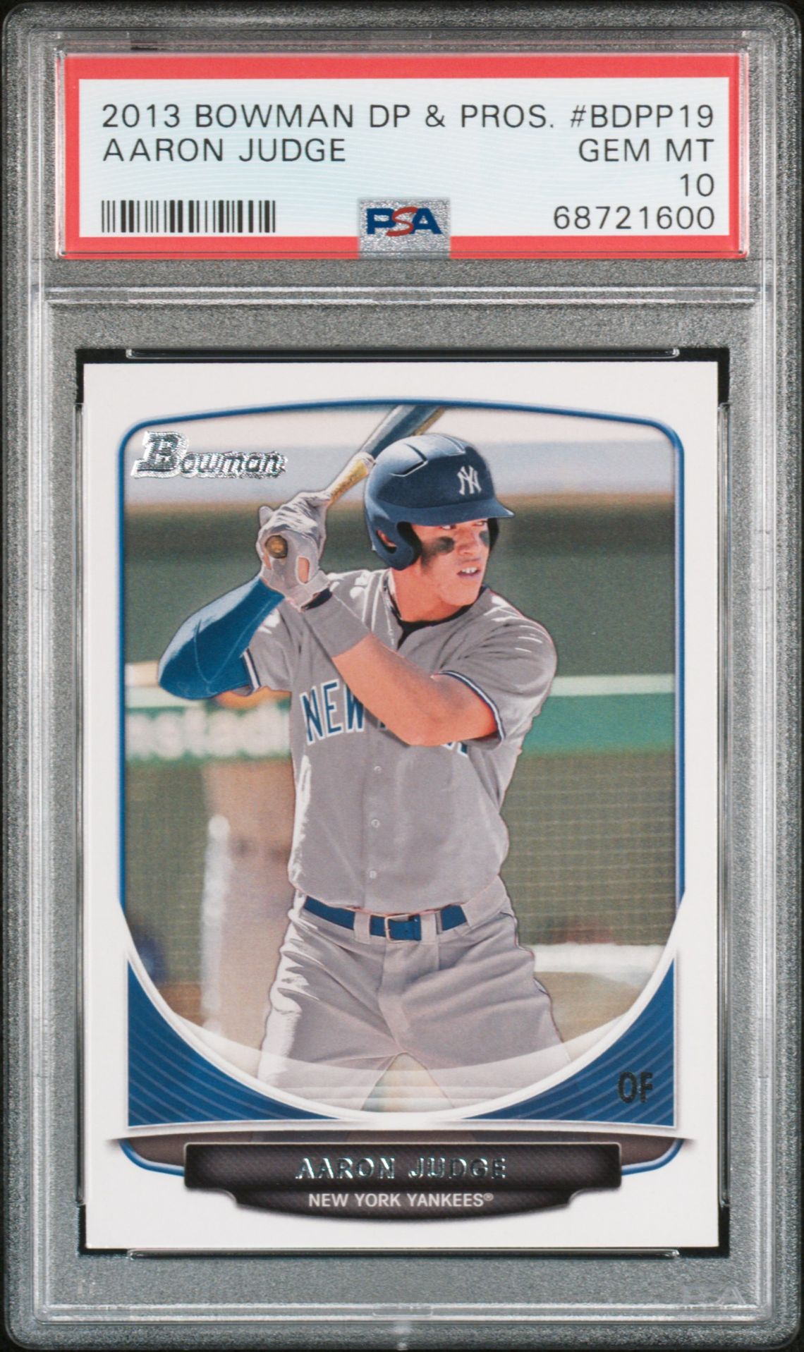2013 Bowman BOWMAN DRAFT PICKS & PROSPECTS #BDPP19 Aaron Judge front