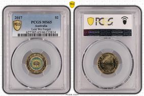 2017 $2 Lest We Forget Colorized MS65