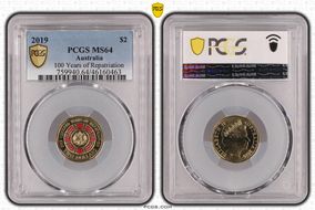 2019 $2 100 Years of Repatriation Colorized MS64