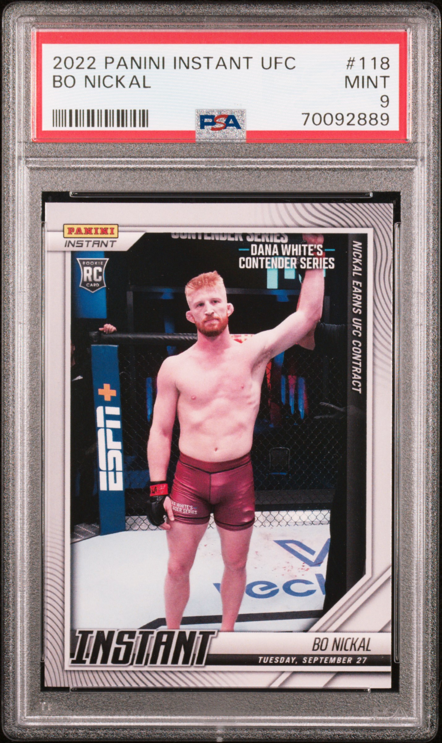 2022 PANINI INSTANT UFC #118 BO NICKAL