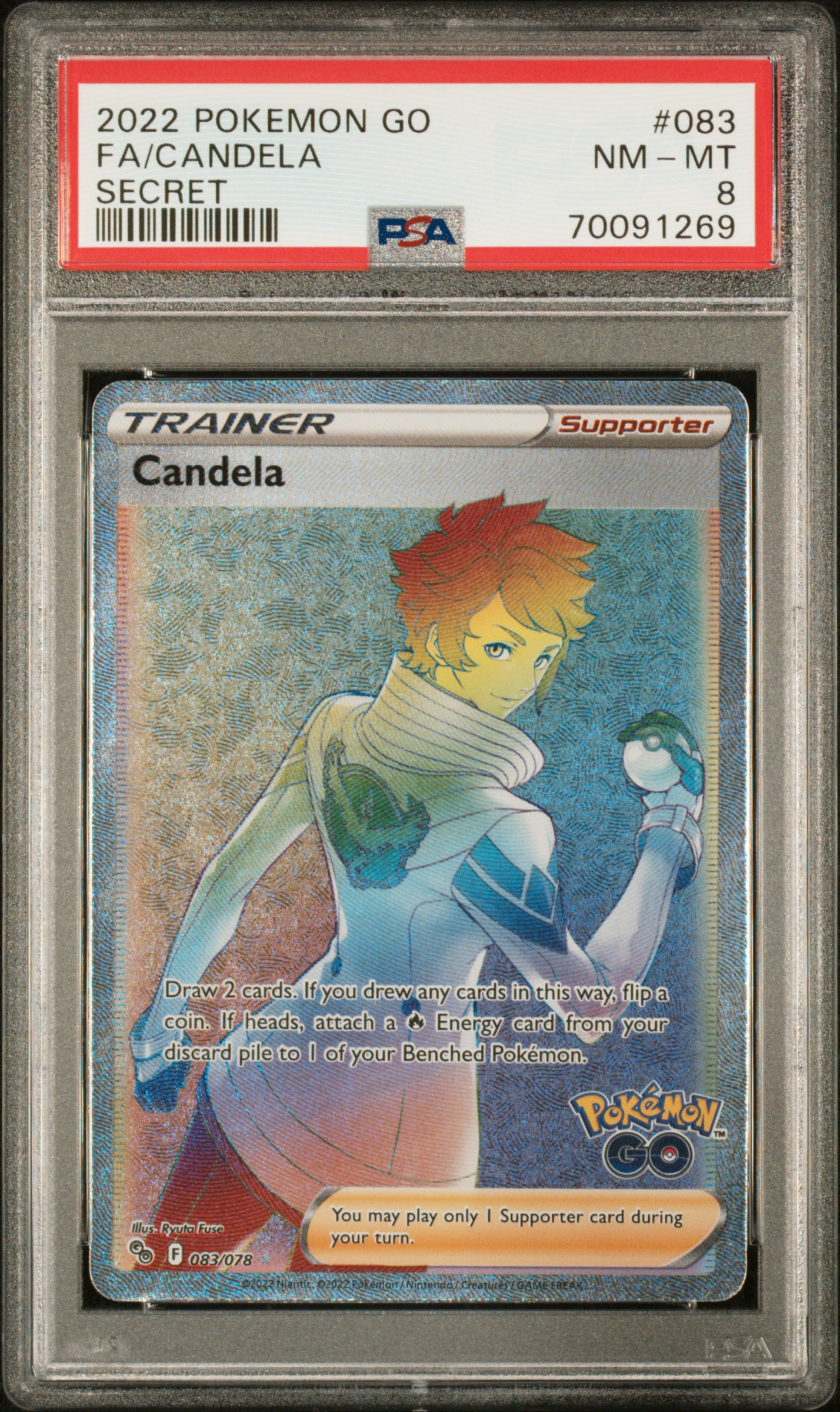 2022 POKEMON GO #083 FA/CANDELA SECRET