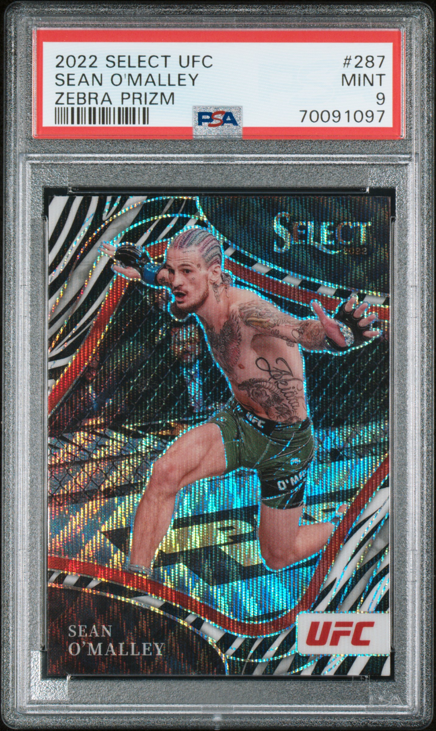 UFC SELECT　イアン・ギャリー　サインカード Misc Sports - 2022 Panini Select UFC Sean O'Malley Rainbow : Aokis