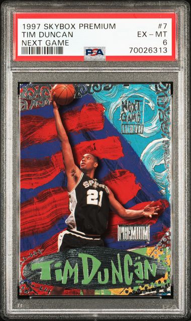 Tim Duncan outlet PSA Rookie Skybox EX