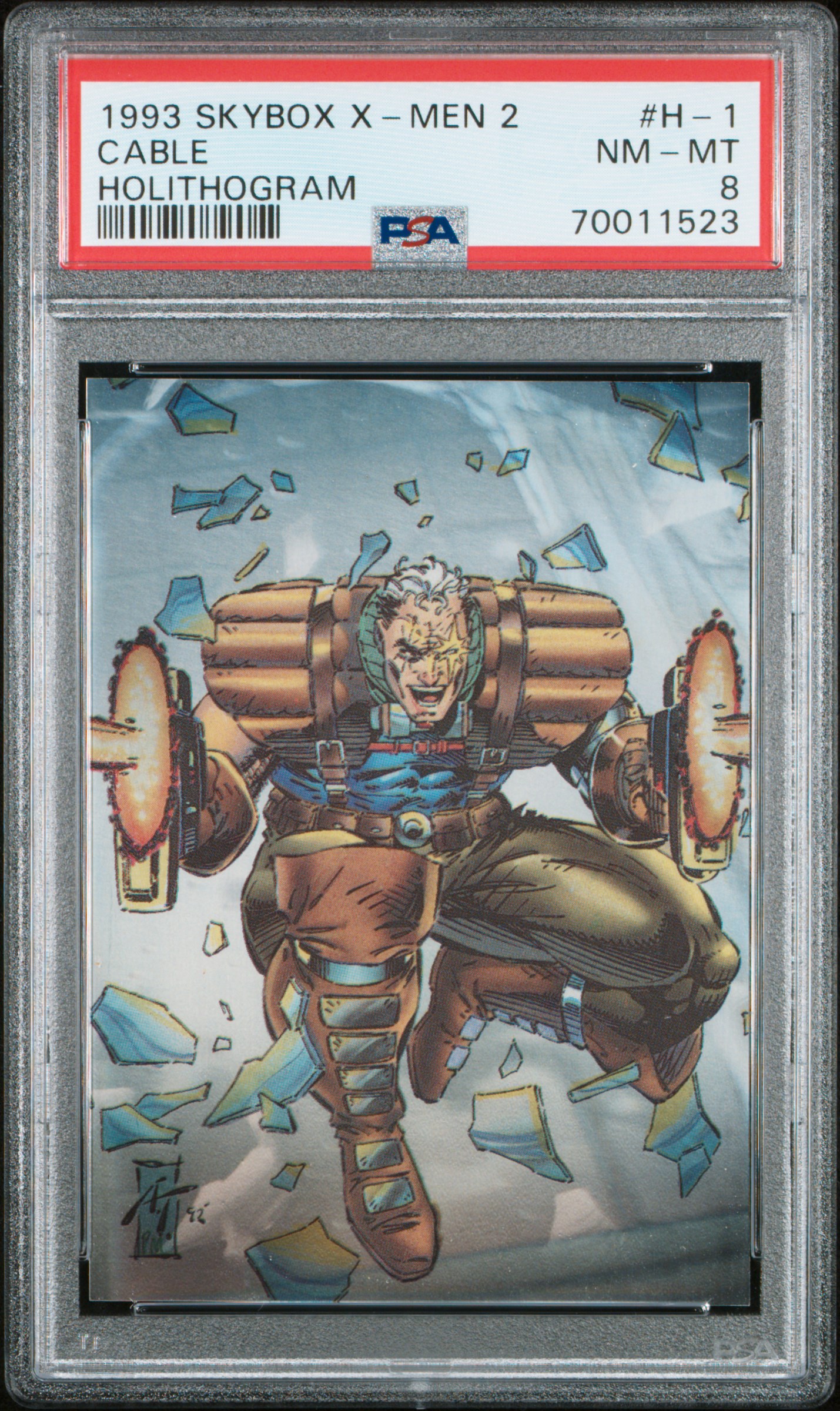 1993 SKYBOX X-MEN 2 HOLITHOGRAM #H-1 CABLE HOLITHOGRAM