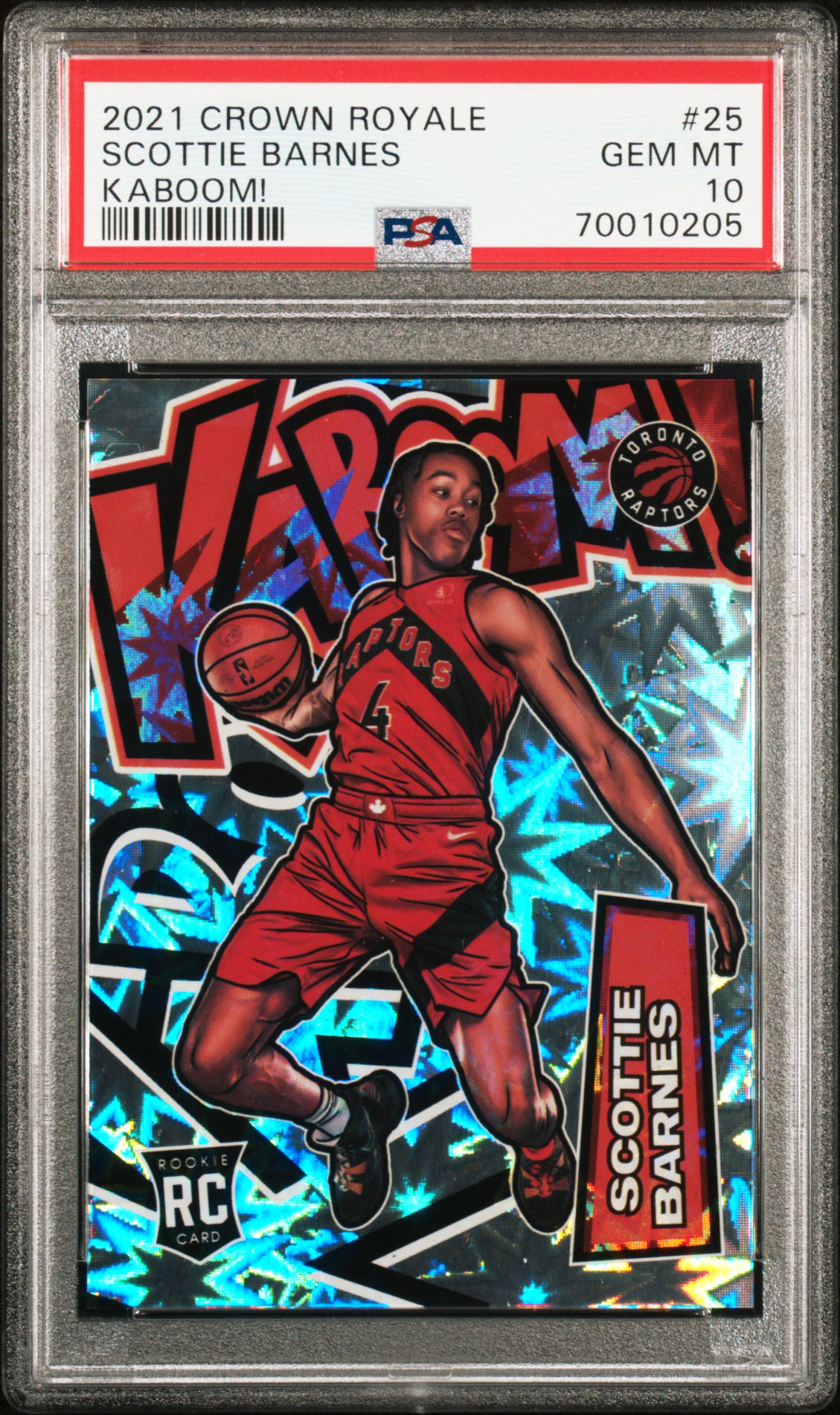 2021 PANINI CROWN ROYALE KABOOM! #25 SCOTTIE BARNES KABOOM!