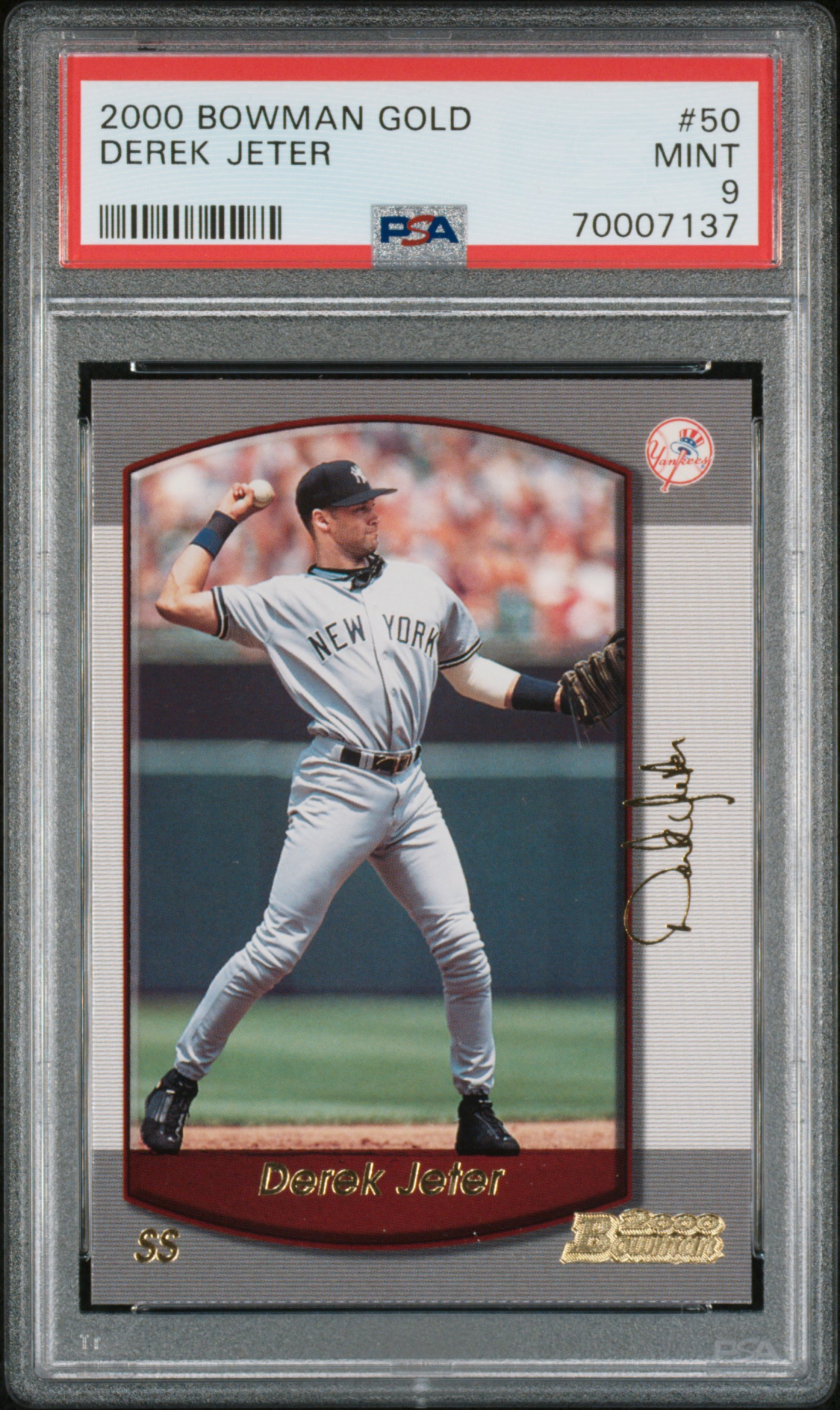 2000 BOWMAN GOLD #50 DEREK JETER