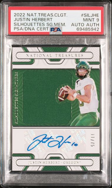 Justin Herbert National outlet Treasures Patch /75