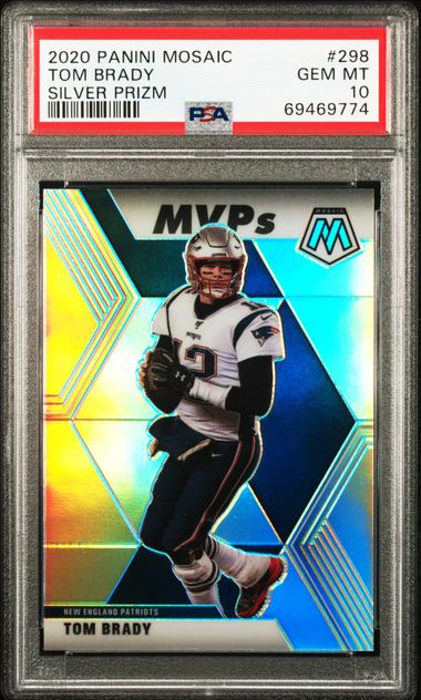 2020 Mosaic MVP - Tom Brady - Orange Reactive Prizm #298