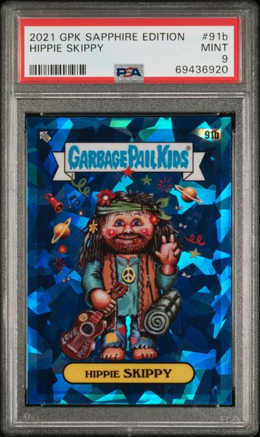 2021 Topps GARBAGE PAIL KIDS SAPPHIRE EDITION #91B Hippie Skippy front