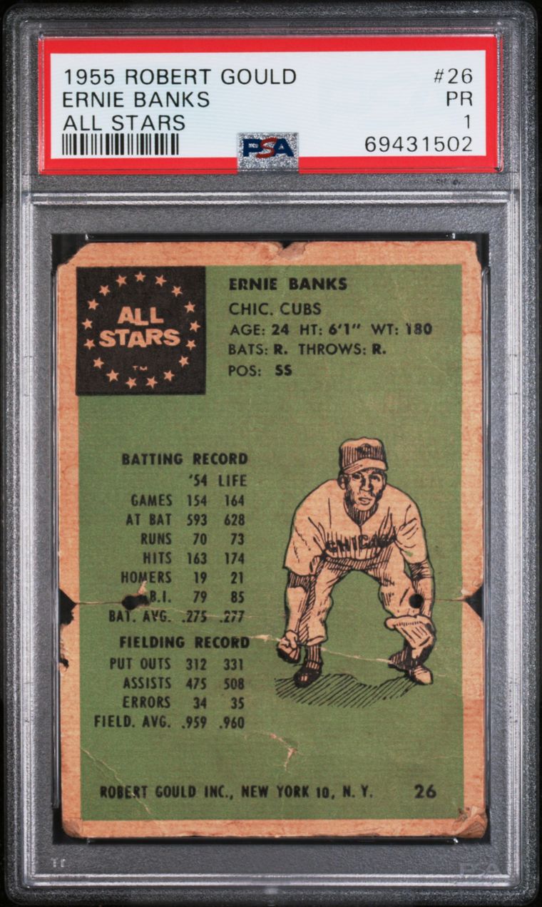 1965 Old London Coins Ernie Banks Cubs PSA 7 NM