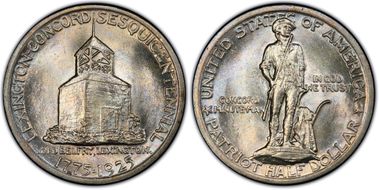 1925 50C Lexington MS64