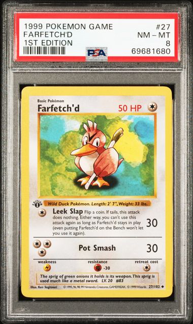 1999 Pokemon Farfetch'd - 1st Edition Shadowless