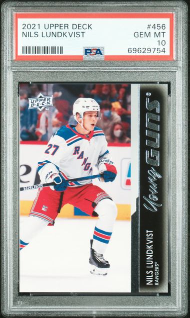 2021 Upper Deck Young Guns #456 Nils Lundkvist front