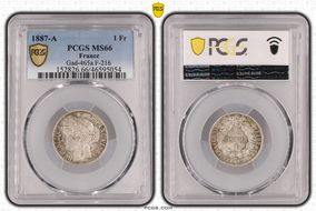 1887-A 1 Fr Gad-465a F-216 MS66