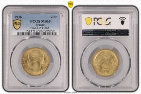 1936 2 Fr Gad-535 F-268 MS65
