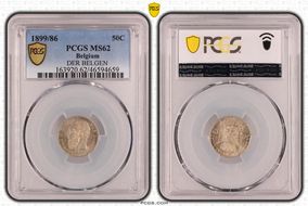 1899/86 50C DER BELGEN MS62