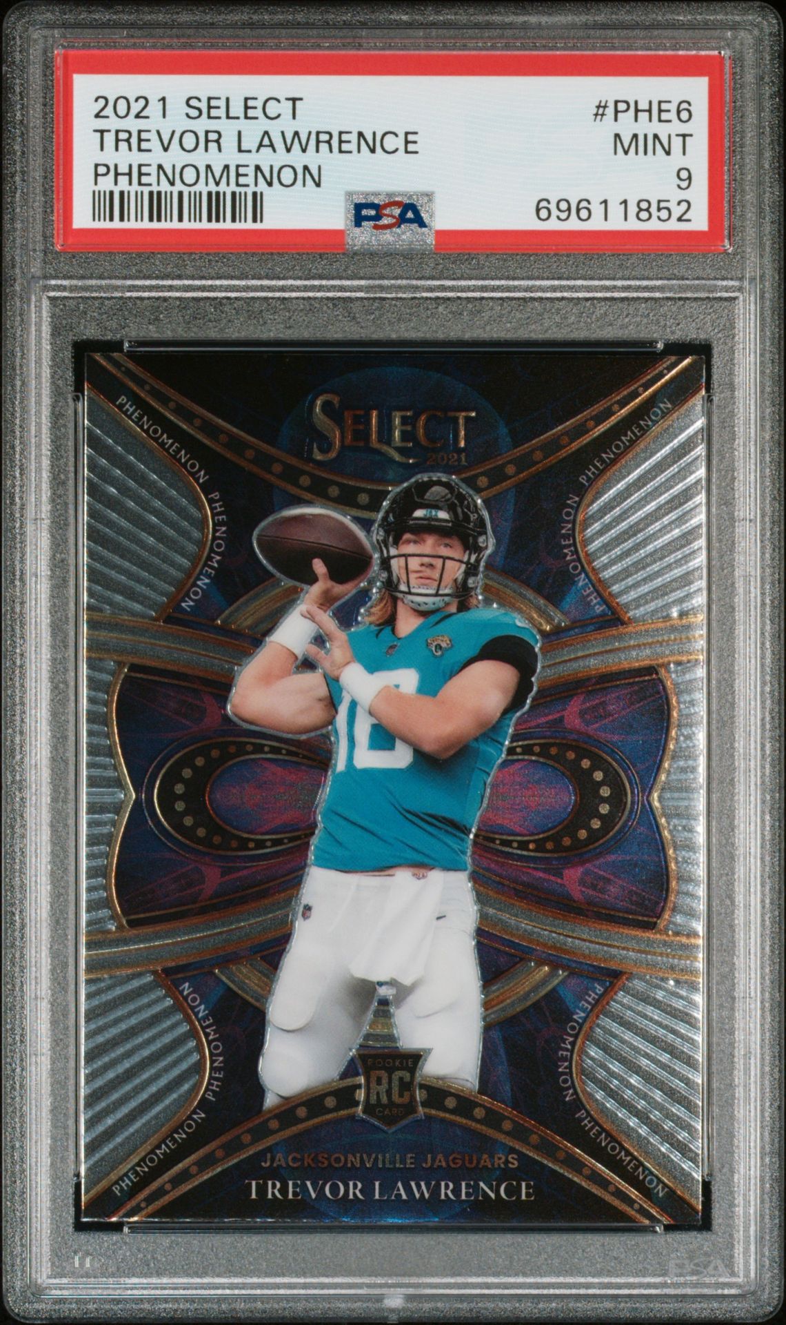 2021 Panini PANINI SELECT PHENOMENON #PHE6 Trevor Lawrence front