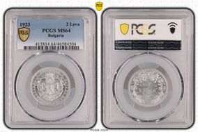 1923 2 Leva KM-36 MS64