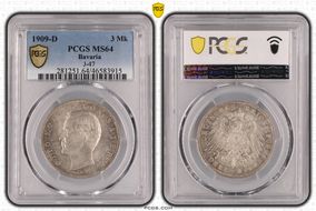 1909-D 3 Mk J-47 Ag MS64