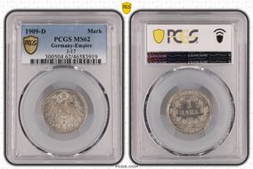 1909-D Mark J-17 MS62