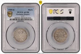 1909-E Mark J-17 AU58