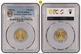 1925-A 5 Rcpfg J-316 MS66