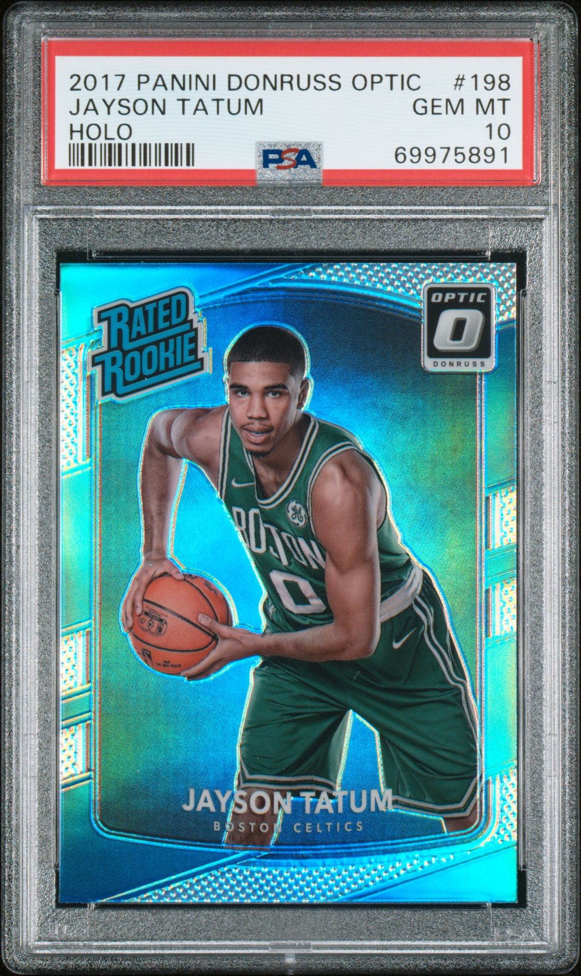 2017 Panini PANINI DONRUSS OPTIC HOLO #198 Jayson Tatum front