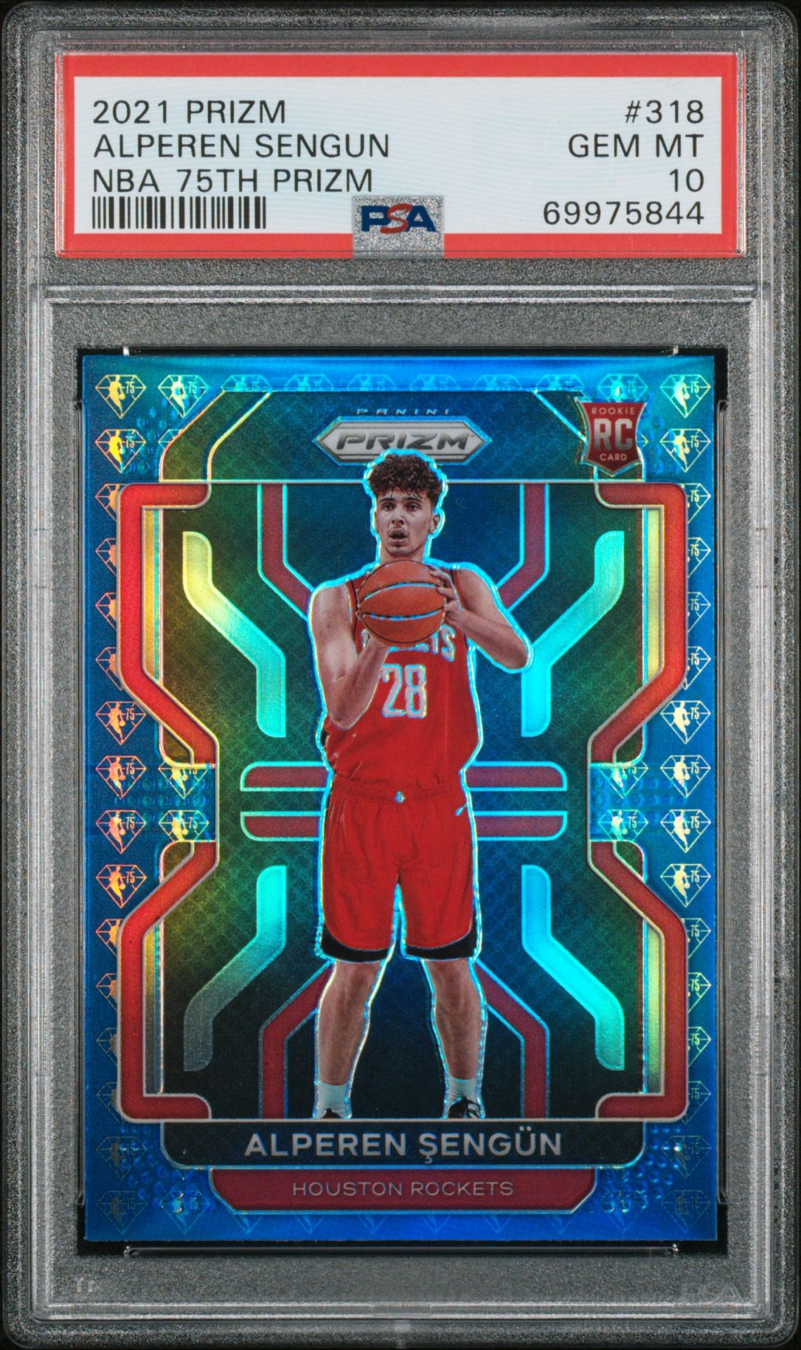 2021 Panini PANINI PRIZM GREEN PRIZM #318 Alperen Sengun front