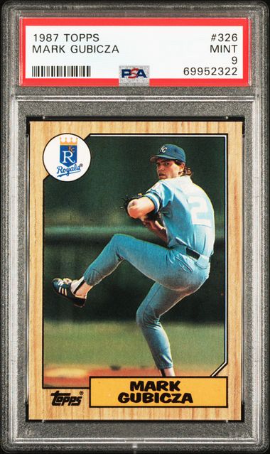 Mark McGwire 1987 Topps Baseball Card No 366 PSA MINT 9