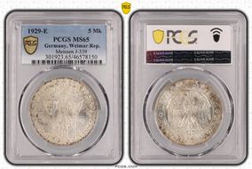 1929-E 5 Mk Meissen J-339 MS65