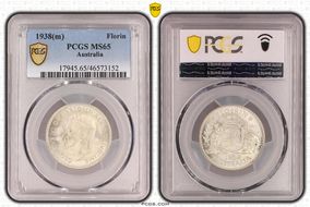 1938(m) Florin KM-40  Ag MS65