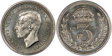 1937 3D S-4088 Crowned 3 PR64