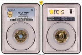 2022-C $2 Peacekeeping Colorized MS69