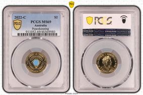 2022-C $2 Peacekeeping Colorized MS69