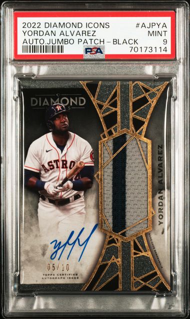 2022 Topps Diamond Icons Autographed Jumbo Patches Black #AJP-MT