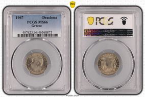 1967 Drachma MS66