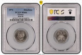 1971 Drachma KM-98 MS66