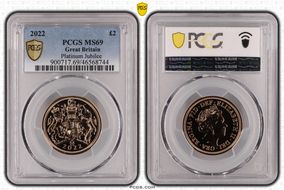 2022 £2 Platinum Jubilee MS69