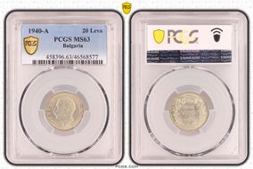1940-A 20 Leva KM-47 MS63