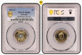 2021-C $2 Ambulance Service Colorized MS68