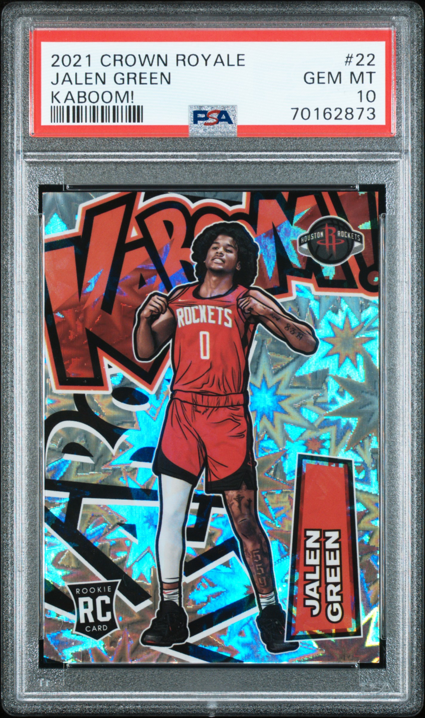 2021 PANINI CROWN ROYALE KABOOM! #22 JALEN GREEN KABOOM!