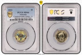 2022 $2 Commonwealth Games - A Colorized MS66