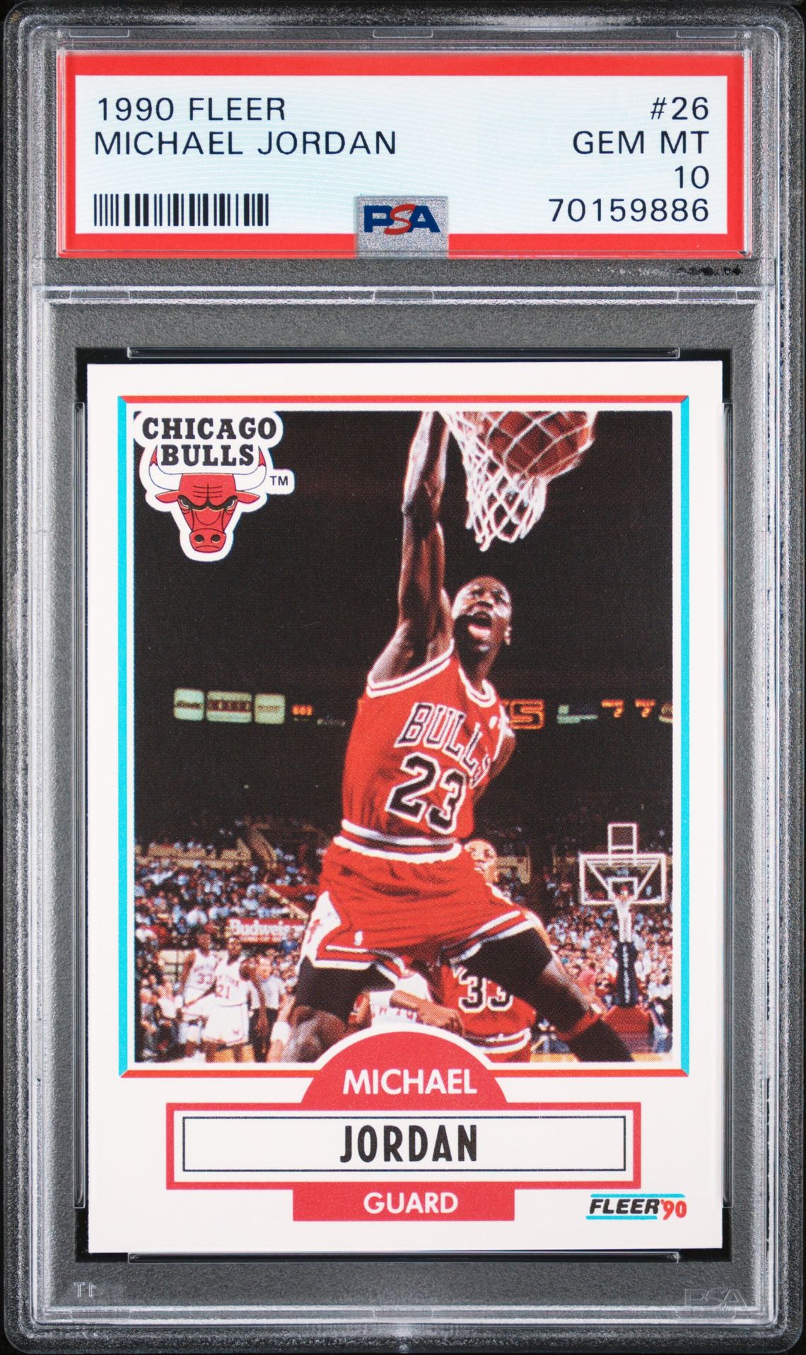 1990 Fleer Michael Jordan #26 Gem Mt 10 front
