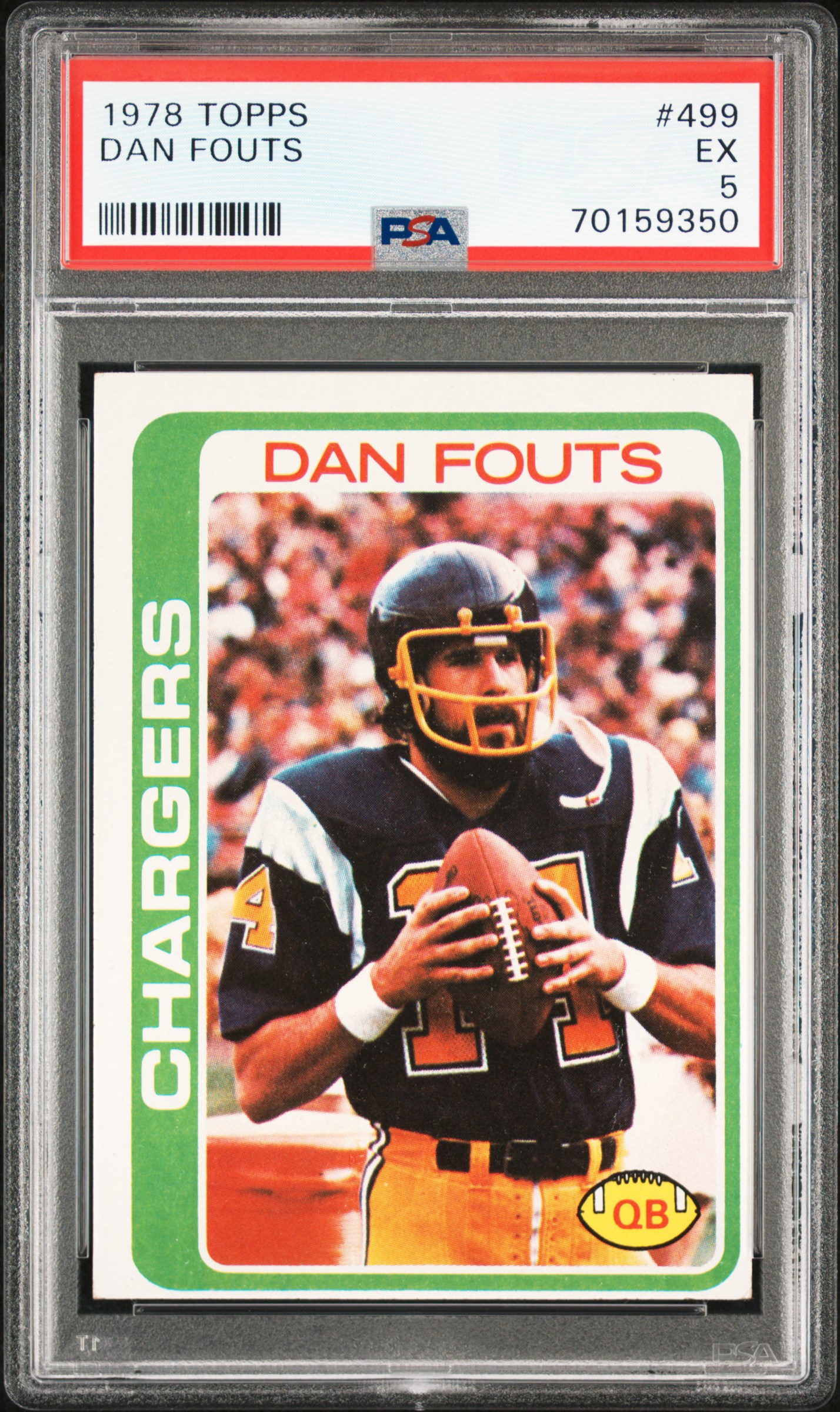 1978 TOPPS #499 DAN FOUTS