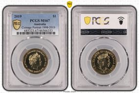 2019 $1 Coinage Portrait 1998-2019 MS67