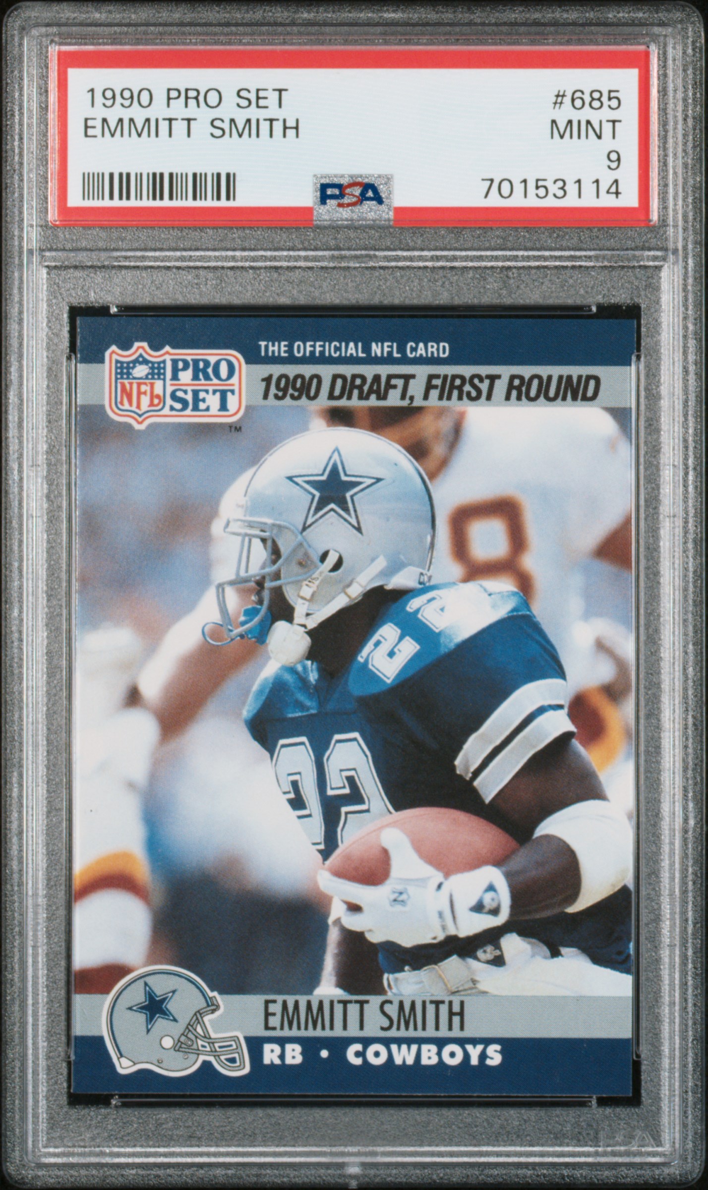 1990 PRO SET #685 EMMITT SMITH