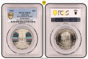 2022 50C WA W945 Banksiadale Australian Rail Heritage MS70