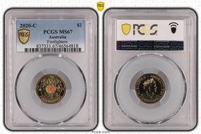 2020-C $2 Firefighters Colorized MS67