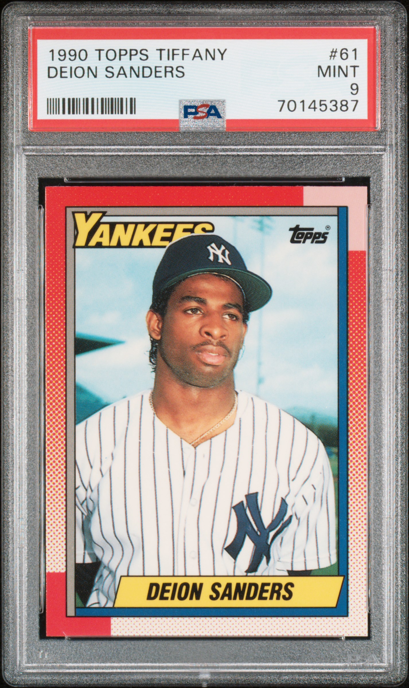 1990 TOPPS TIFFANY #61 DEION SANDERS