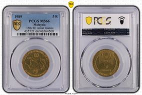 1989 5 Rin 15th SE Asian Games MS66
